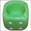 Green Die shape Ashtray - Click here to View more details about this Product